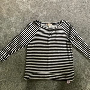 Banana republic nautical (blue and white stripe) 3/4 sweatshirt.